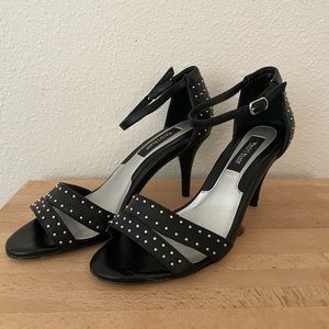 White House Black Market black studded heels